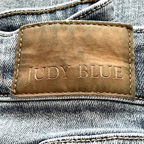 Judy Blue High Waist Wide Leg Jeans Distressed Vintage Wash size 18W - Picture 14 of 16